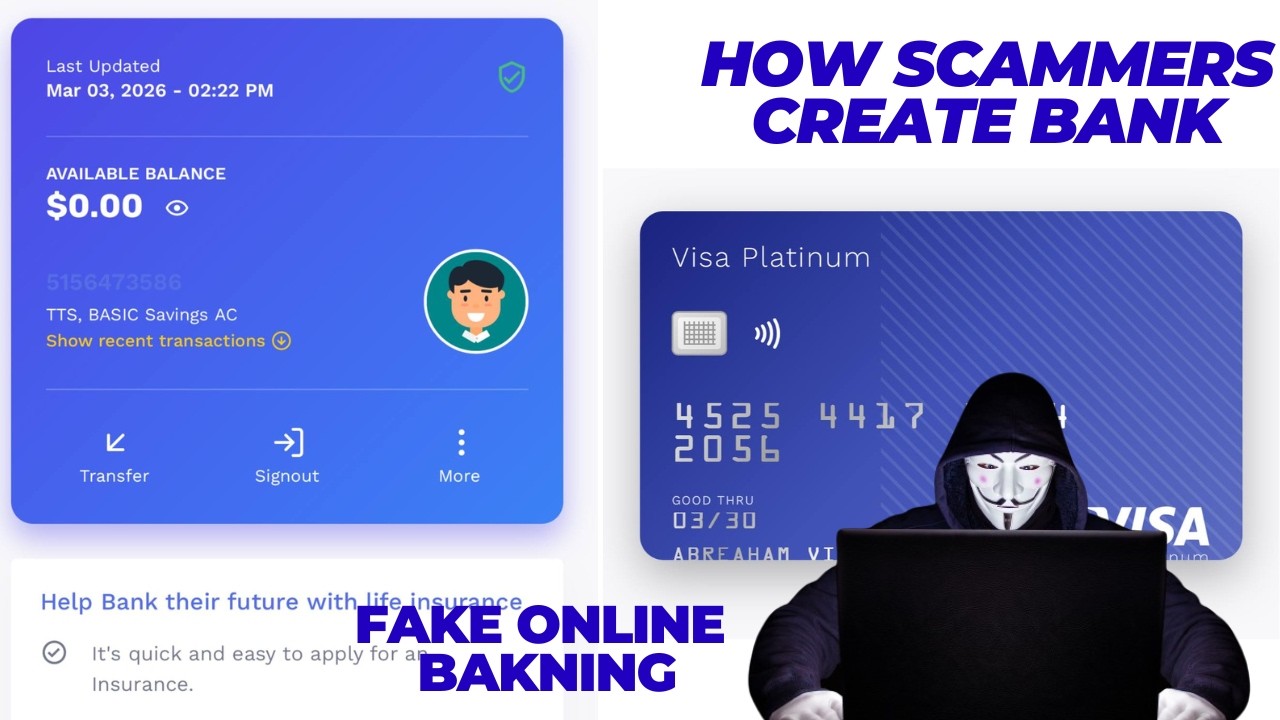 How Scammers Create Fake Online Banking Website | Cyber Security Tutorial