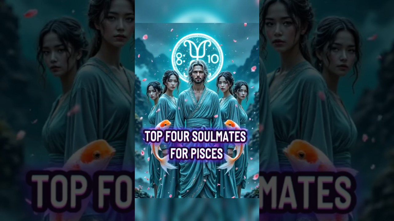 Top Four Soulmates For Pisces #zodiacsignsexplained #zodiac #zodiacwhisperer #zodiacsign #shorts