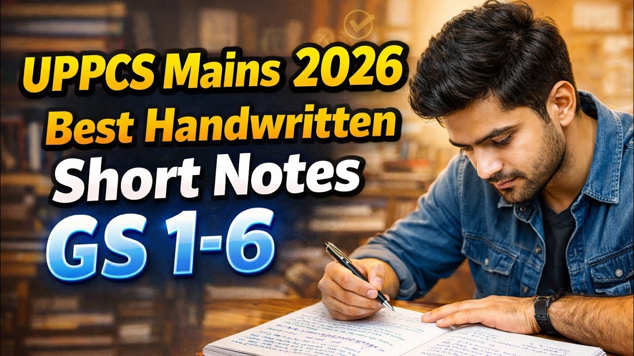 UPPCS Mains 2025 & 2026 Best Handwritten Notes 🔥 | UP Special GS 5 & 6 Best Sources 🔥 #uppcs #upsc