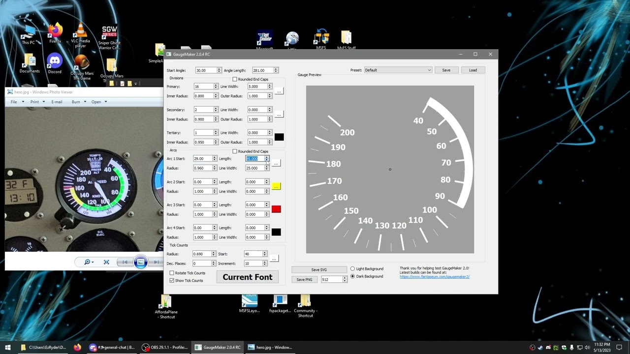 MSFS Making custom dial gauge faces