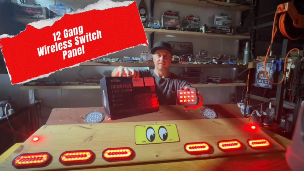 The PARTSam 12 gang wireless switch panel & lights are super cool to control your applications.