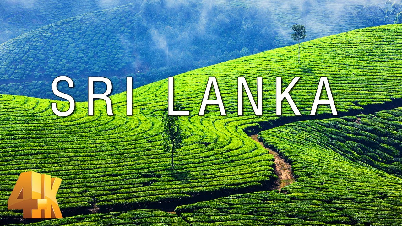 FLYING OVER SRI LANKA (4K UHD) - Soft Music With Wonderful Nature Videos For Relaxation On New TV