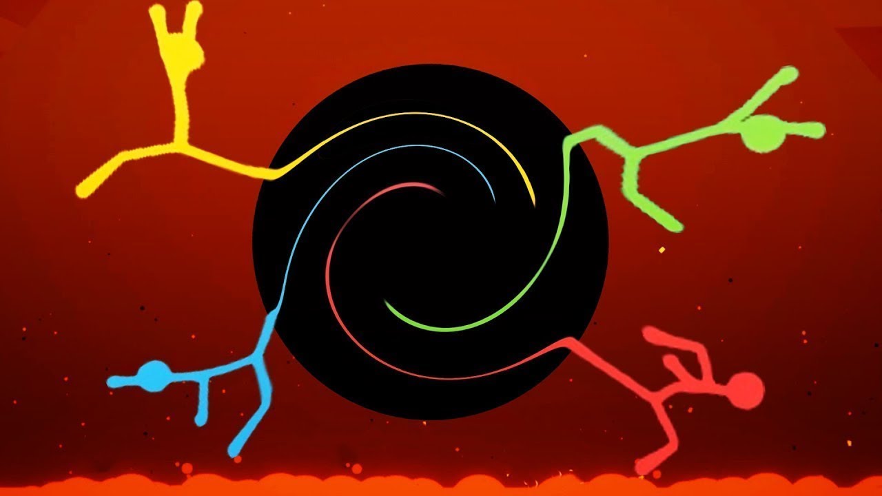 قتال الأعواد لقطات مضحكه | الثقب الأسود!! Stick Fight