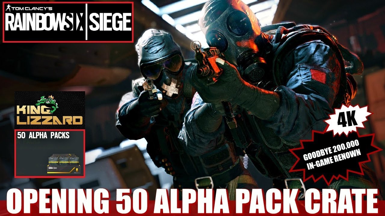 RAINBOW SIX SIEGE OPENING 50 ALPHA PACKS