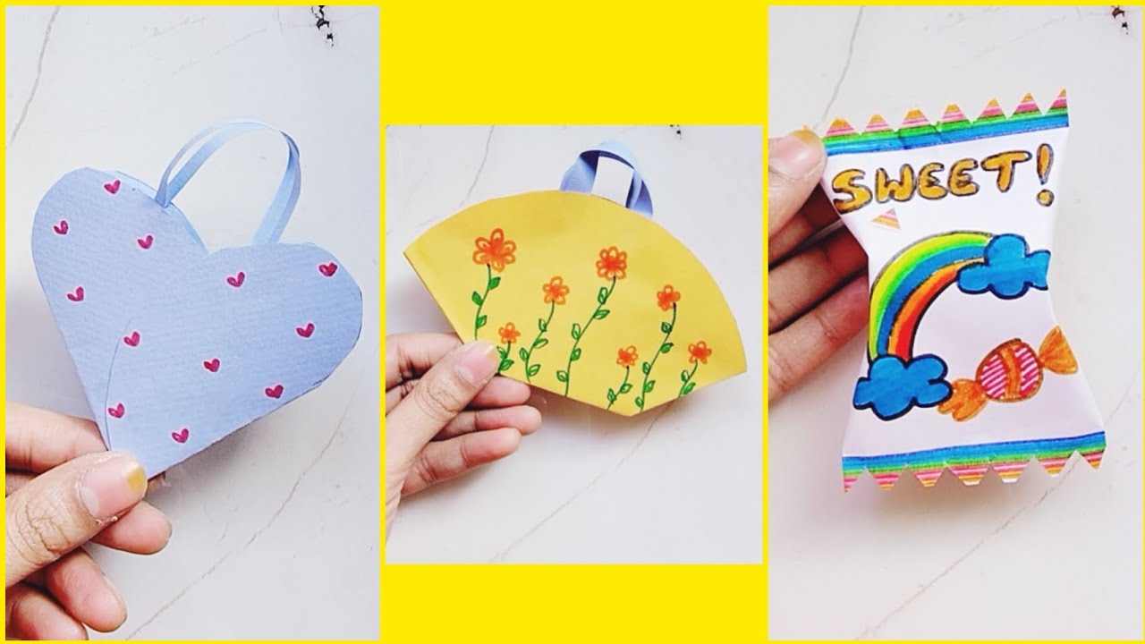 3 Paper Gift Bag ideas/How to make Paper Gift Bag At Home/Paper Craft making ideas/Handmade Gift Bag