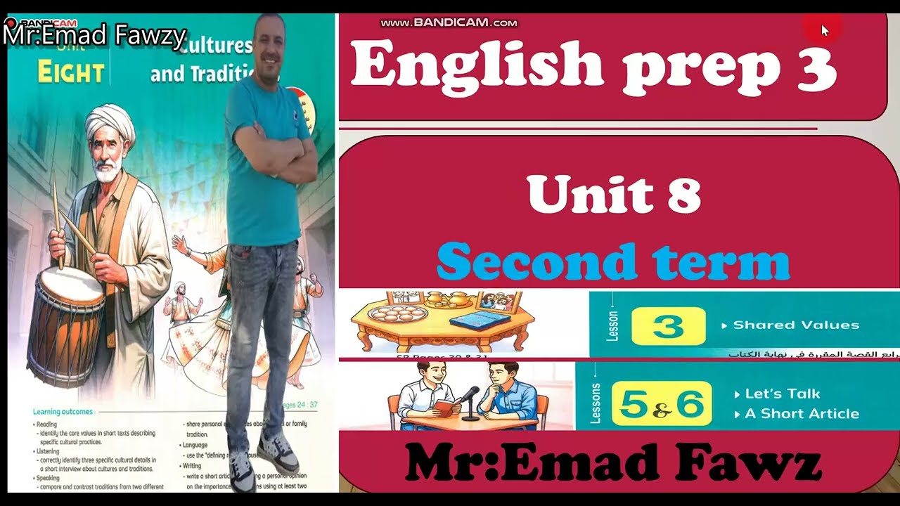 English prep 3 unit 8 lesson 3/4 and 5 الدرس الثالث والرابع والخامس من الوحده الثامنه تالته اعدادي 