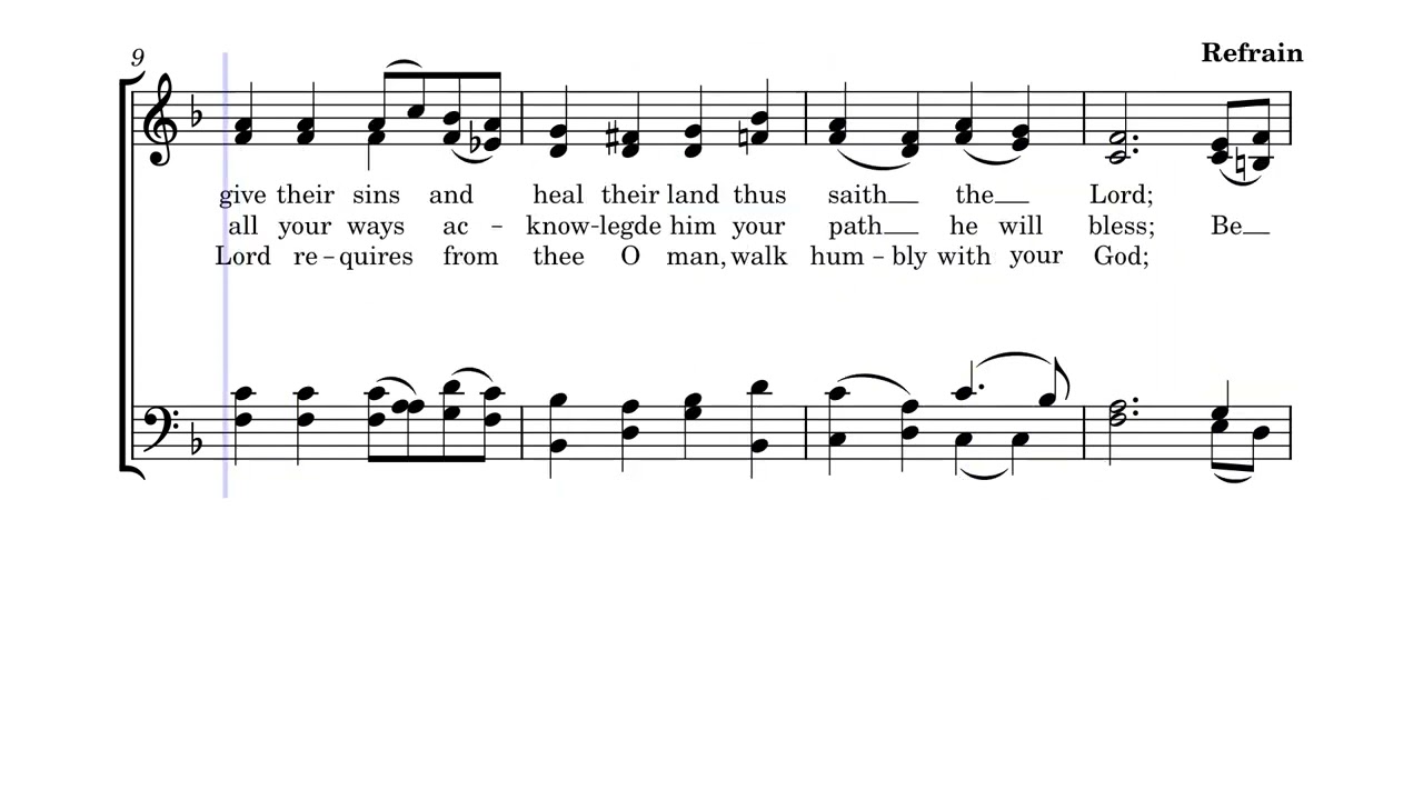Demo Clip - The Lord opposes the proud { Staff Notation}