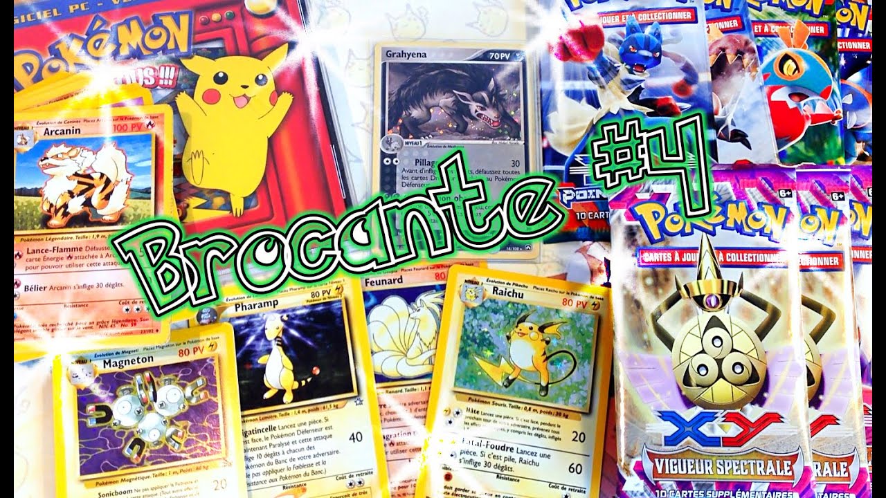 Brocante Pok&eacute;mon #4 : Boosters Pok&eacute;mon, Holographiques Pok&eacute;mon Wizard, CD, Puppet...