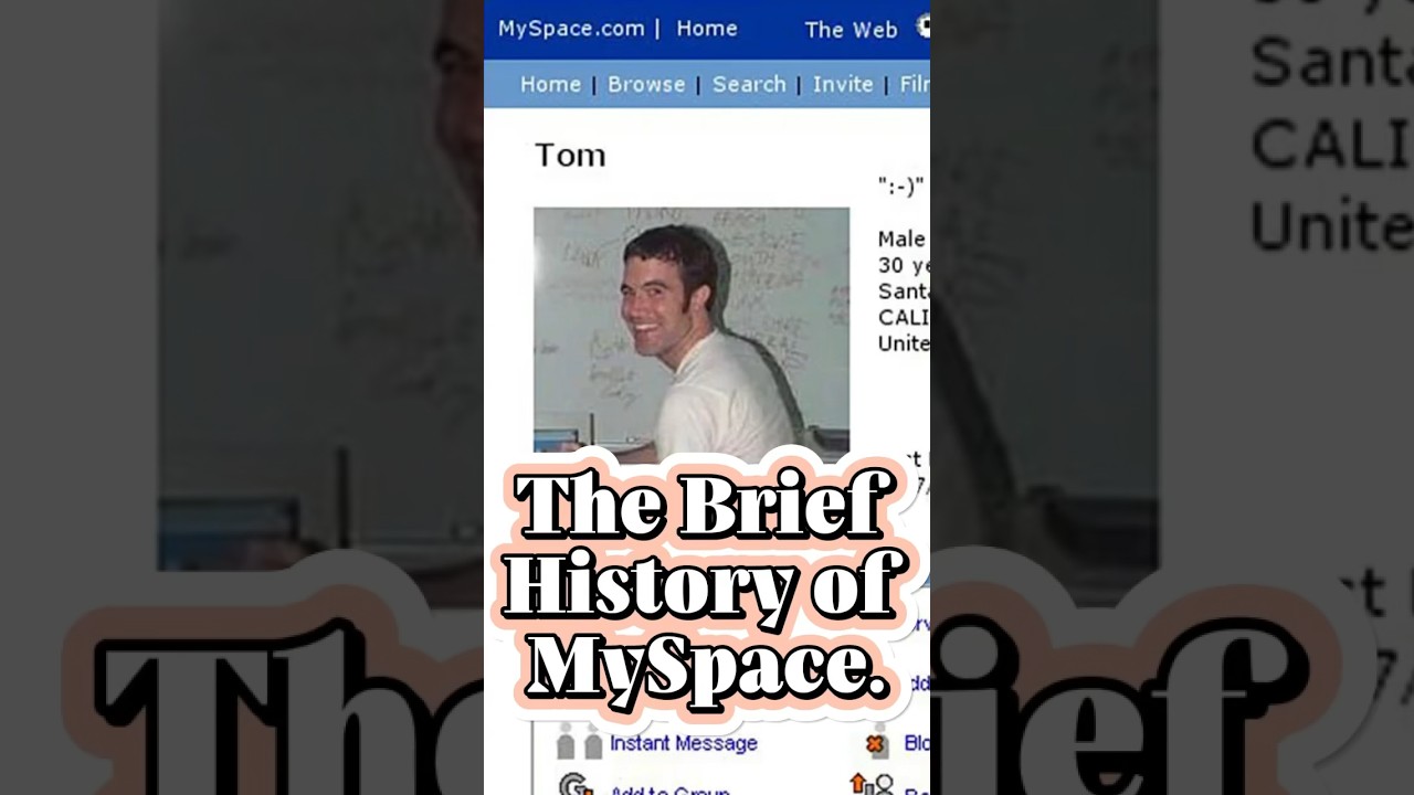 The MYSTERIOUS History Of MYSPACE In 1 Min
