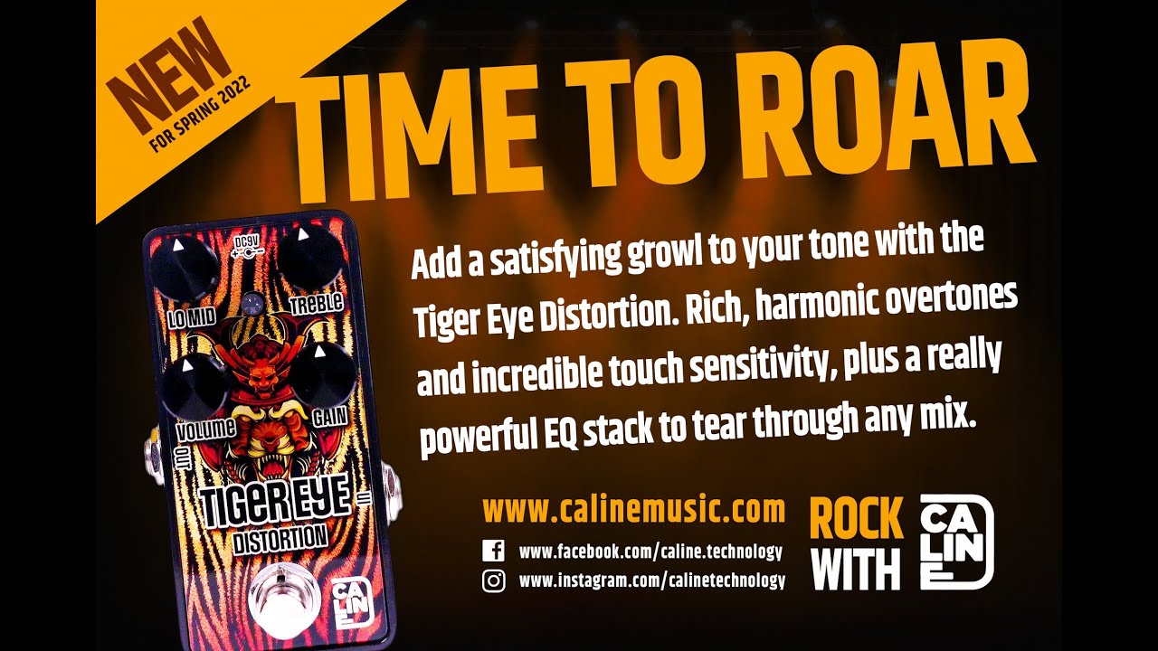 Caline New Pedal release!!  Caline G Series G001 Tiger Eye Distortion