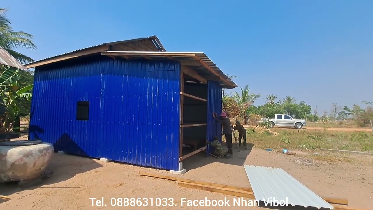 ផ្ទះលោកយាយស្ងួតថ្ងៃនេះបានធ្វើរួចហើយជំនួយថវិកាអ្នកមីងសុផល