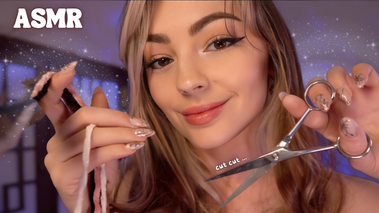 ASMR - Je coupe tes pens&eacute;es n&eacute;gatives pour dormir profond&eacute;ment ✂️ (attention personnelle & ciseaux)