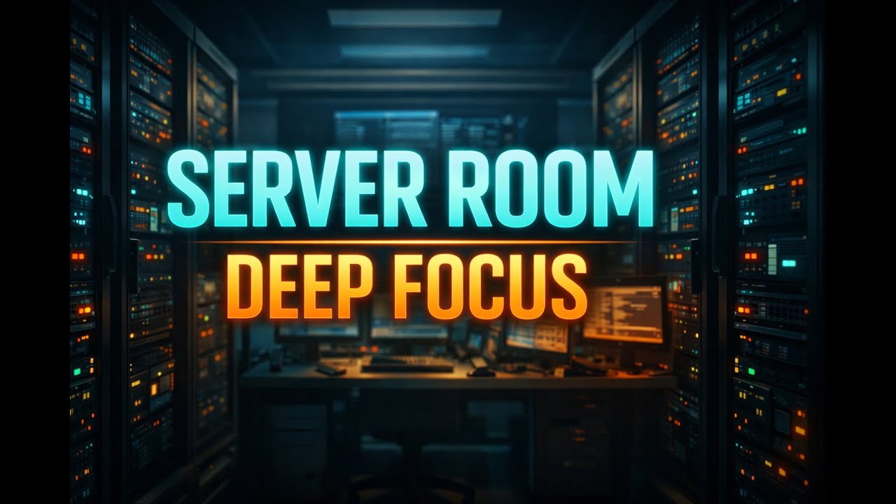 Server Room Control Room Ambience for Deep Focus | No Talking | 1 Hour