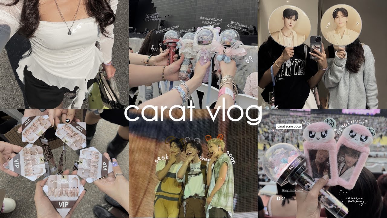 carat vlog⋆.˚💎⋆ | seventeen right here last stop of tour, carat day💎, 218 bros day🐶🐻‍❄️| heeheeji😉