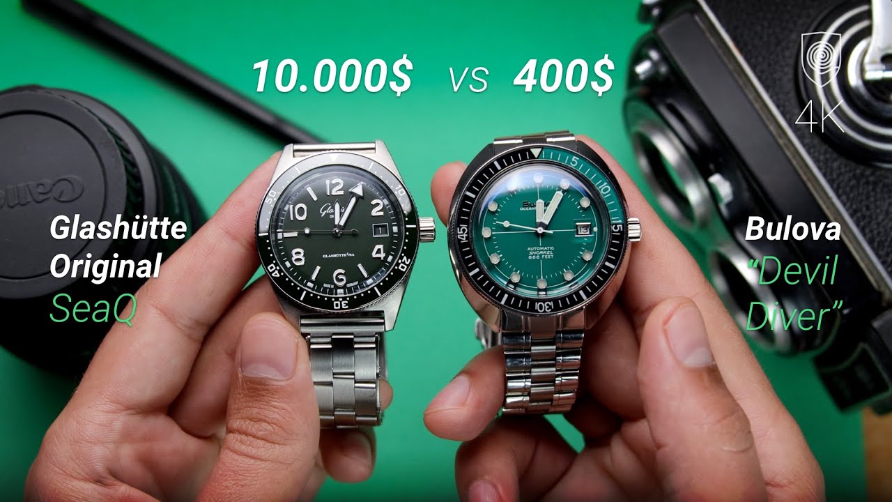 Glashütte Original SeaQ vs  Bulova Oceanographer Snorkel  Some of the best non swiss divers!