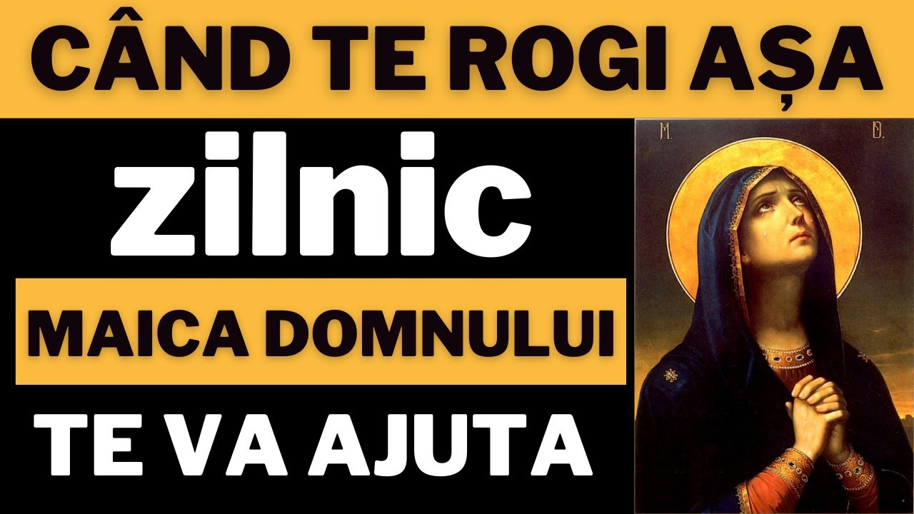 Rugaciune Zilnica De Multumire către Maica Domnului