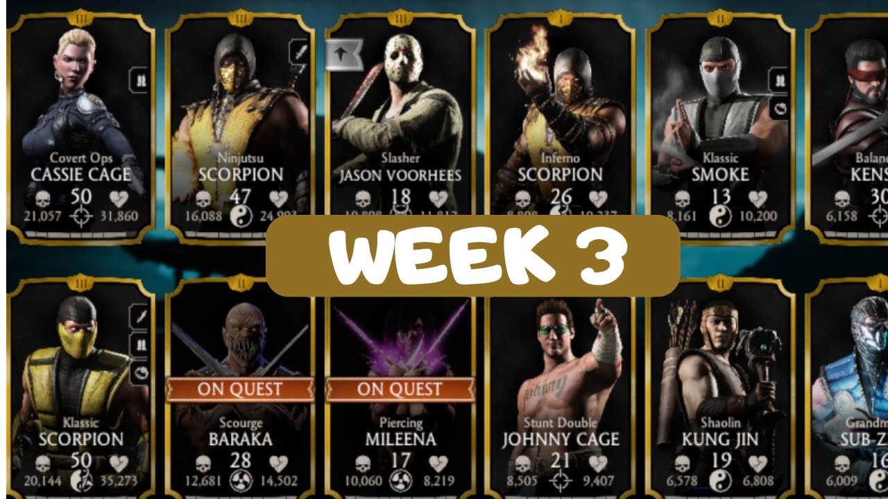 3 weeks on my beginner account! Here is my progress! MK Mobile