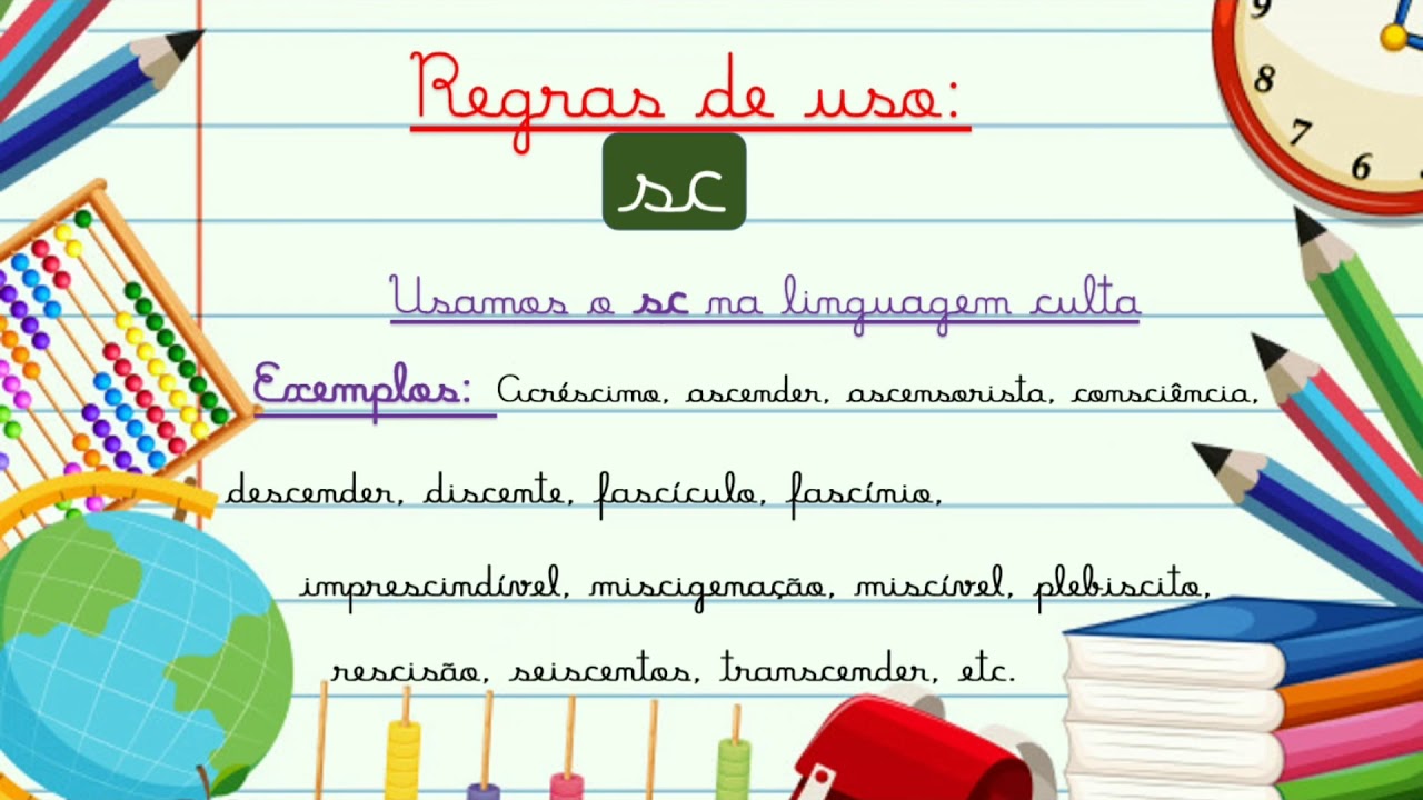 Aula Uso de xc /sç /sc