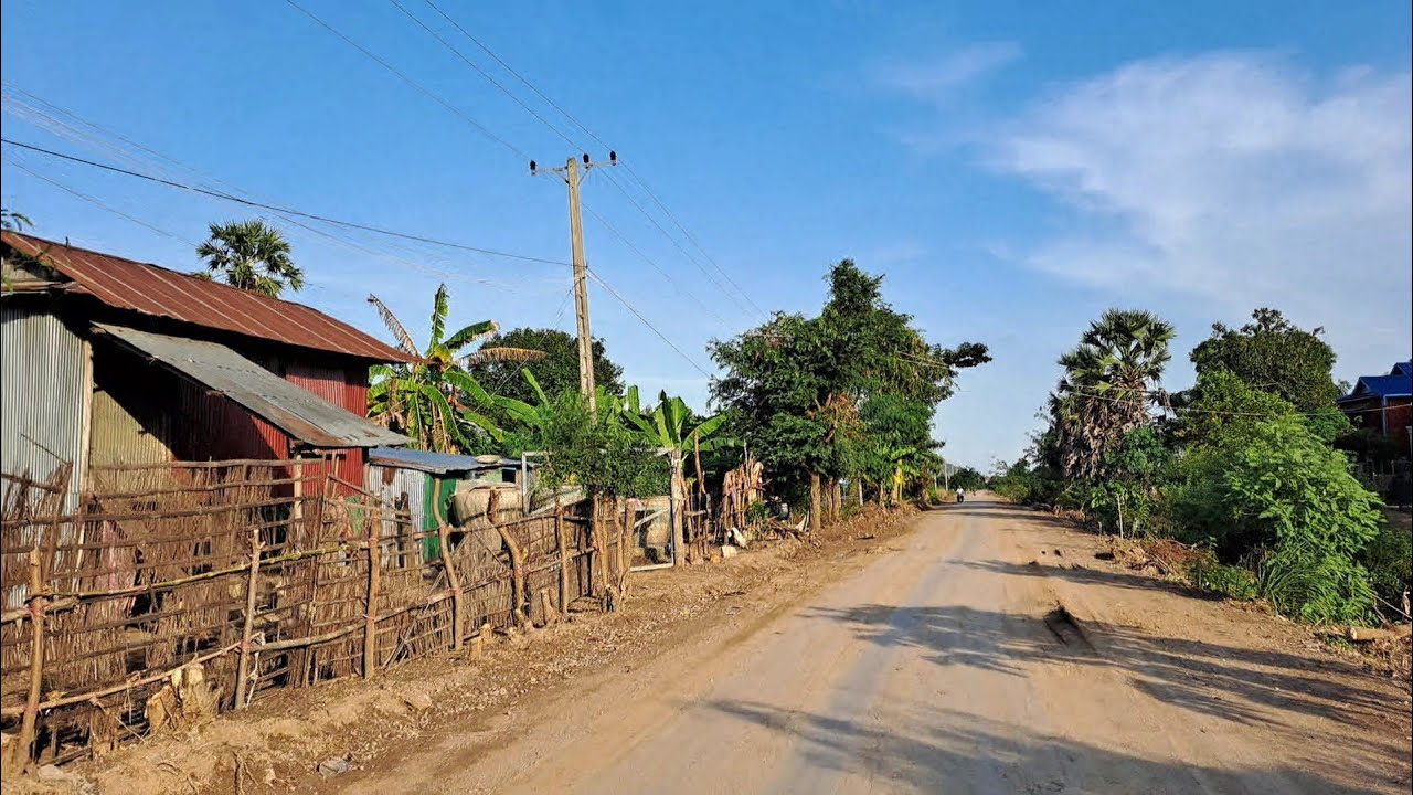 ទេសភាពភូមិខ្ញុំ ផ្លូវទៅមើលស្រែ តាមវាលស្រែ