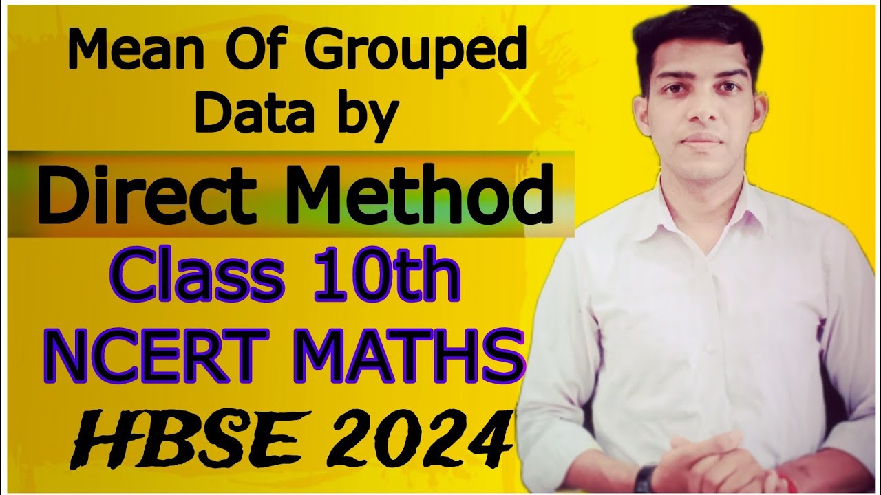 01.Live  Class 10th | NCERT MATHS ||Mean of grouped data by Direct Method,Statistics | Ajay Polistya