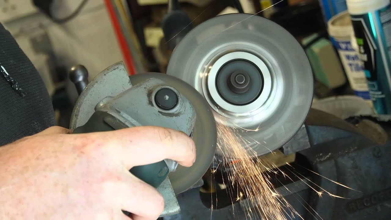 My low tech modification of a drive flange using a drill and grinder.