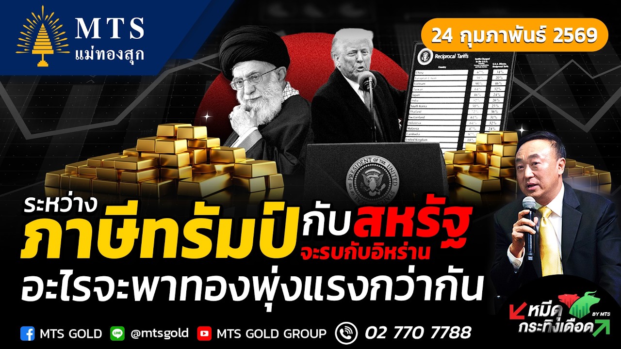 ระหว่างภาษีทรัมป์กับสหรัฐจะรบกับอิหร่าน อะไร จะพาทองพุ่งแรงกว่ากัน  | หมีดุกระทิงเดือด
