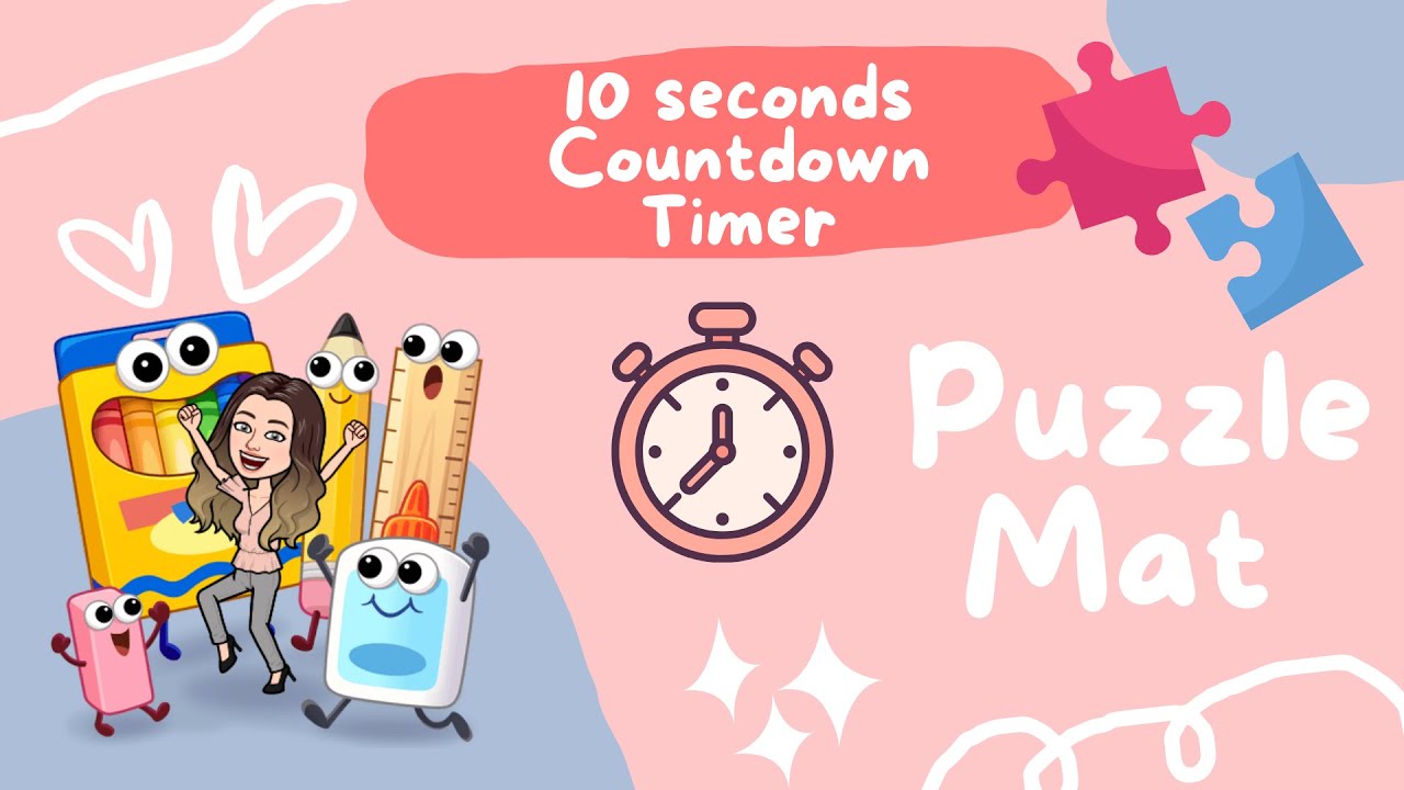 Countdown timer for online class-10 seconds 