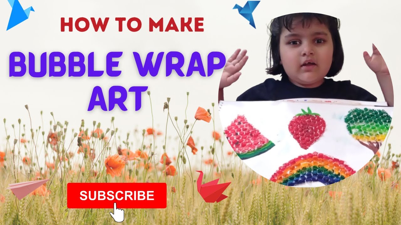 bubble wrap craft ideas | bubble art | bubble art for kids
