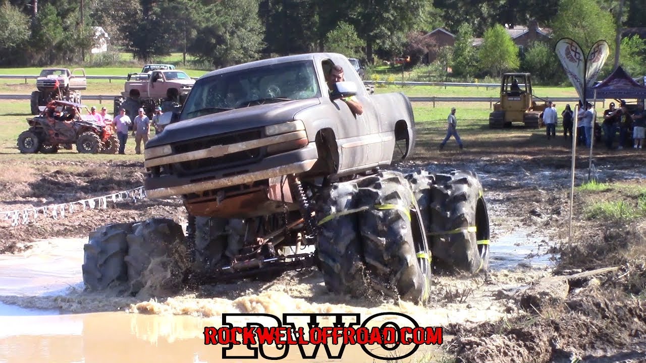 MUDBOGGER79 MOUNTS 8 TIRES WITH RATCHET STRAPS FOR THE BOUNTY HOLE CHALLENGE!!!