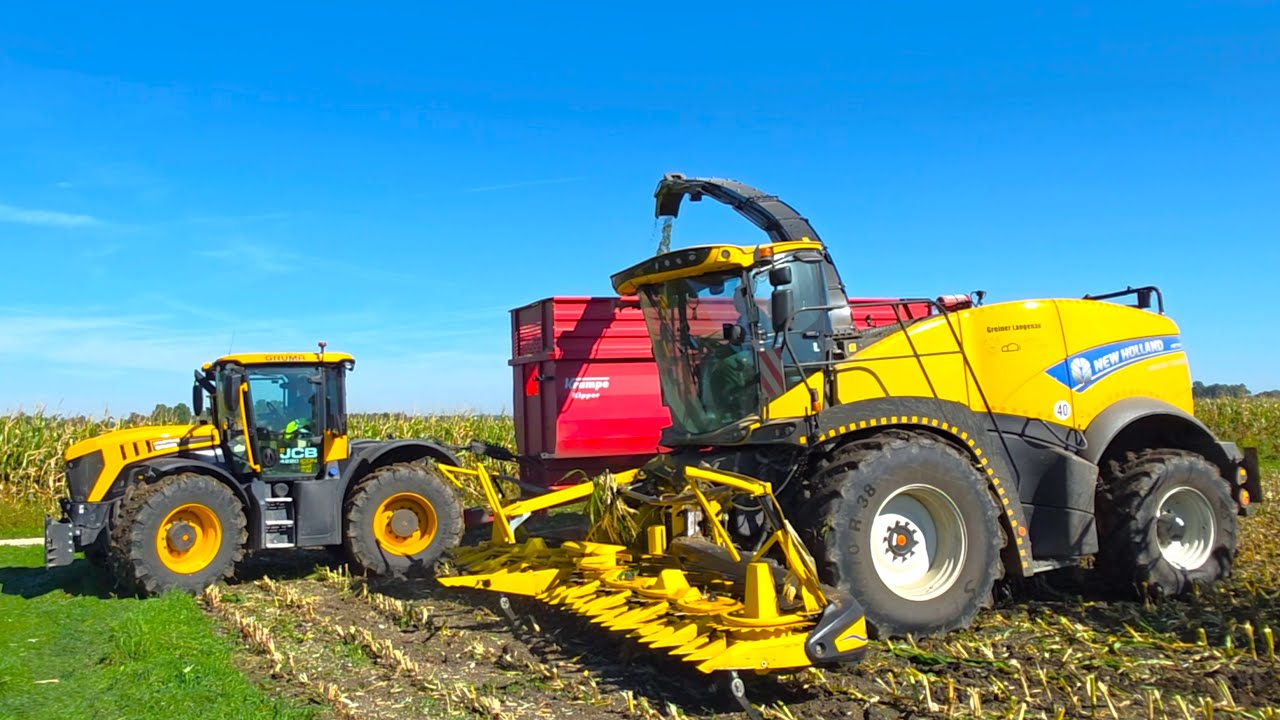New Holland FR 780 FORAGE Cruiser 780 PS  Iveco -16 Liter bei Maissilage mit JCB & Fendt & Case 300