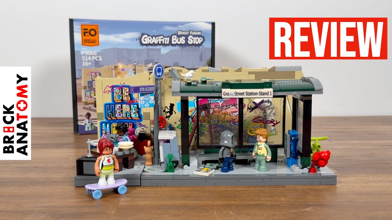 Eine Bunte Bushaltestelle - Funwhole F9066 Graffiti Bus Stop Review