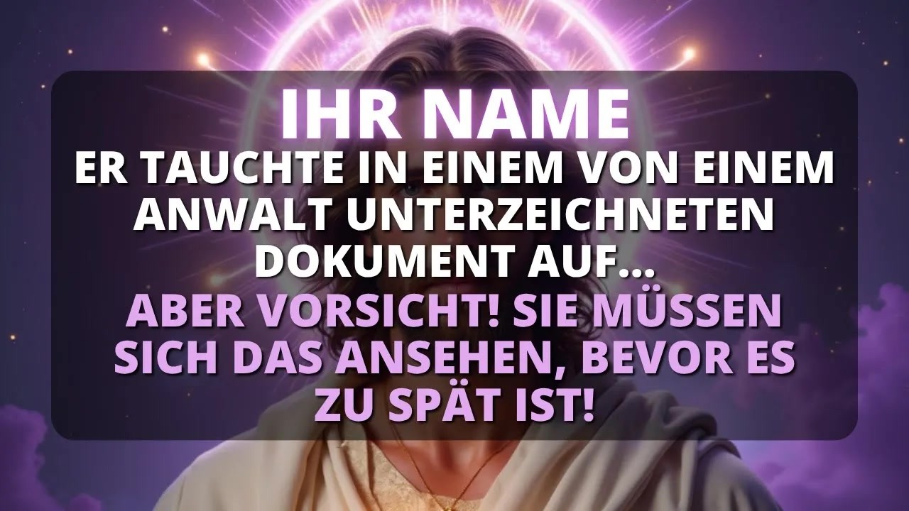 😰 ACHTUNG! IHR NAME ERSCHIEN AUF EINEM VON EINEM ANWALT GESTEMPELTEN DOKUMENT! 🚨