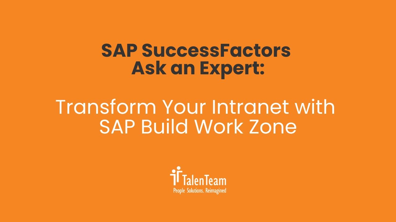 Transform Your Intranet with SAP Build Work Zone | Full Demo + Real Use Cases