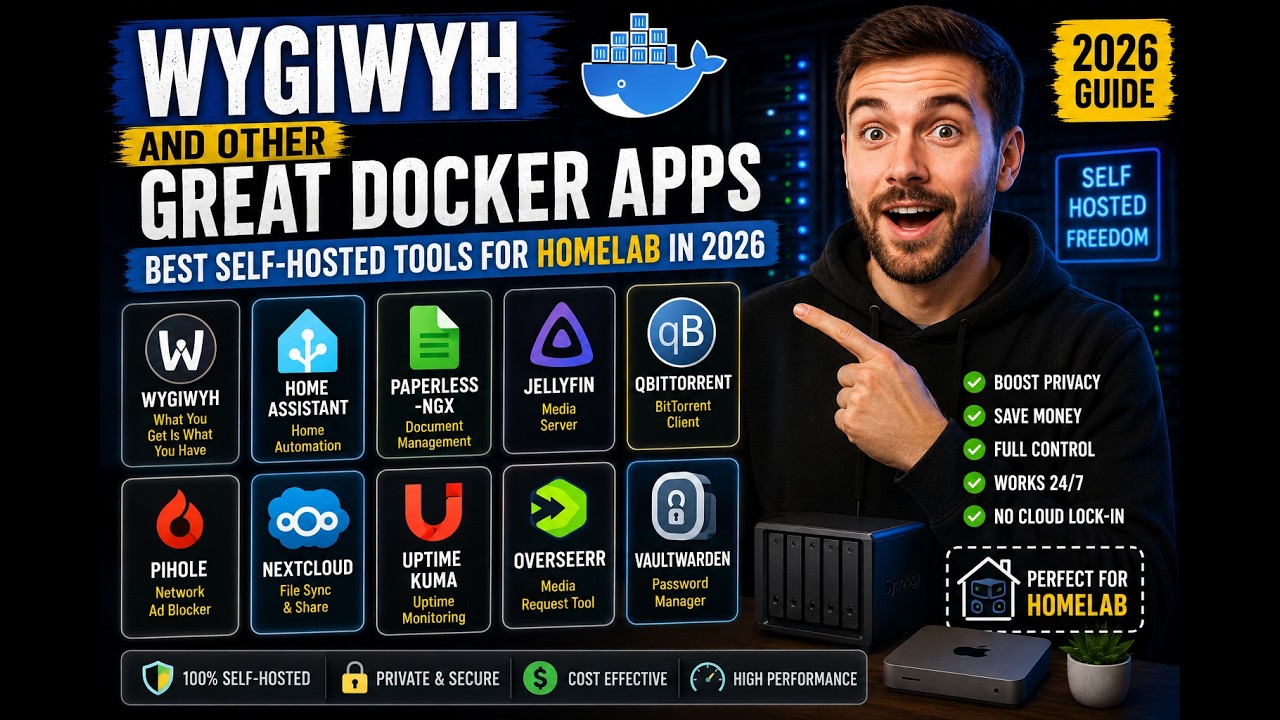 WYGIWYH и другие отличные Docker-приложения | Лучшие self-hosted инструменты для домашнего сервер...