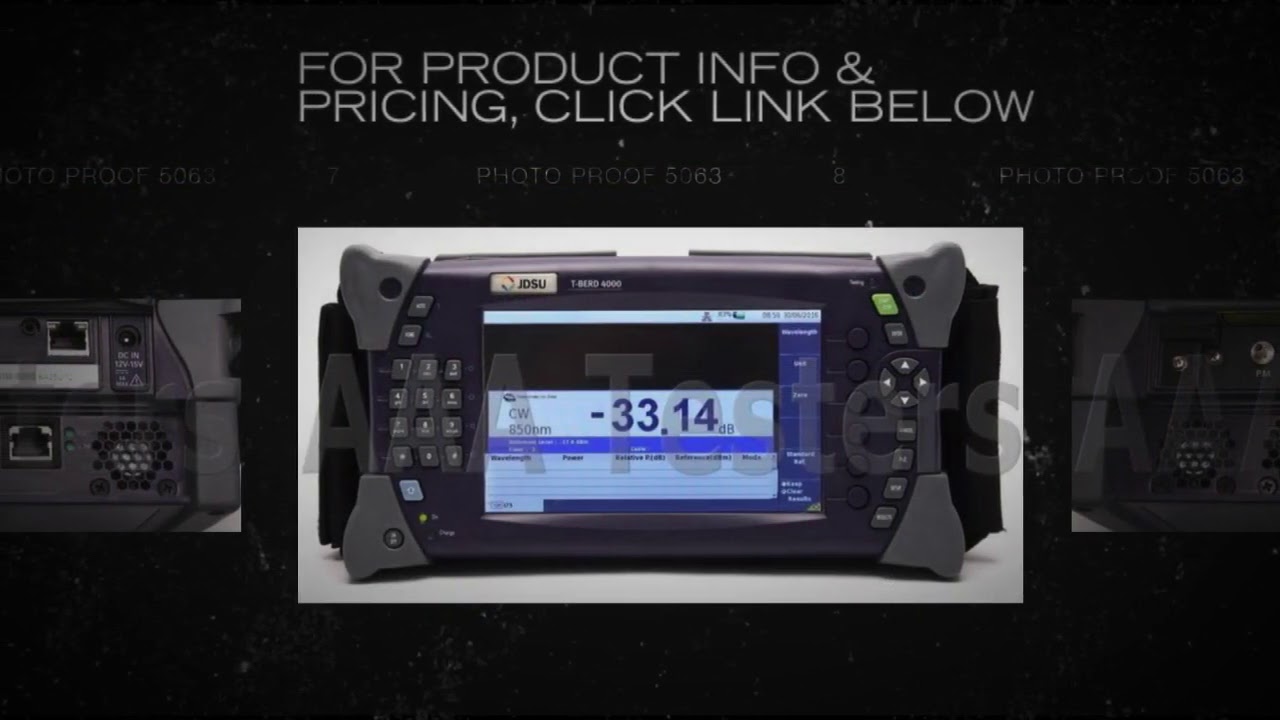 JDSU MTS 4000 C4000 ESAM Enterprise Service Tester