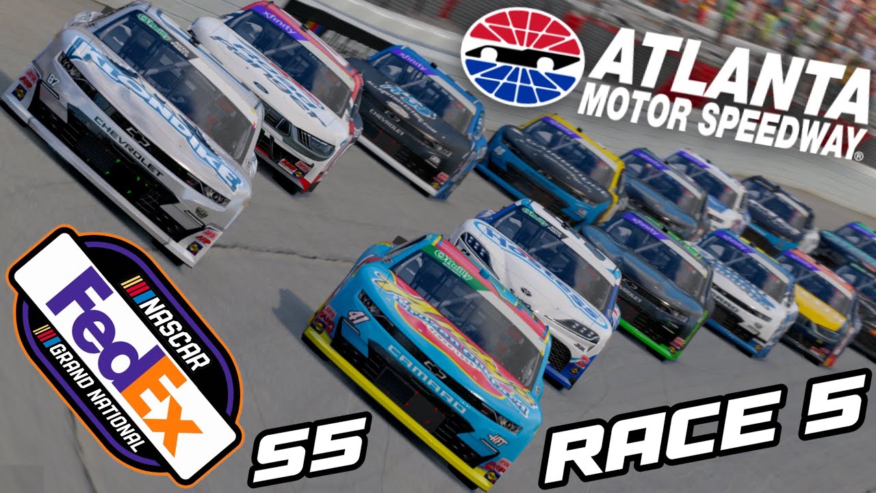 NASCAR iRacing FedEx Grand National Series S5 R5 Legacy Atlanta LIVE