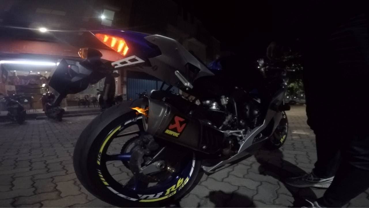 2015 Yamaha R6 + Akrapovic Titanium Evo Line full system! + Flyby