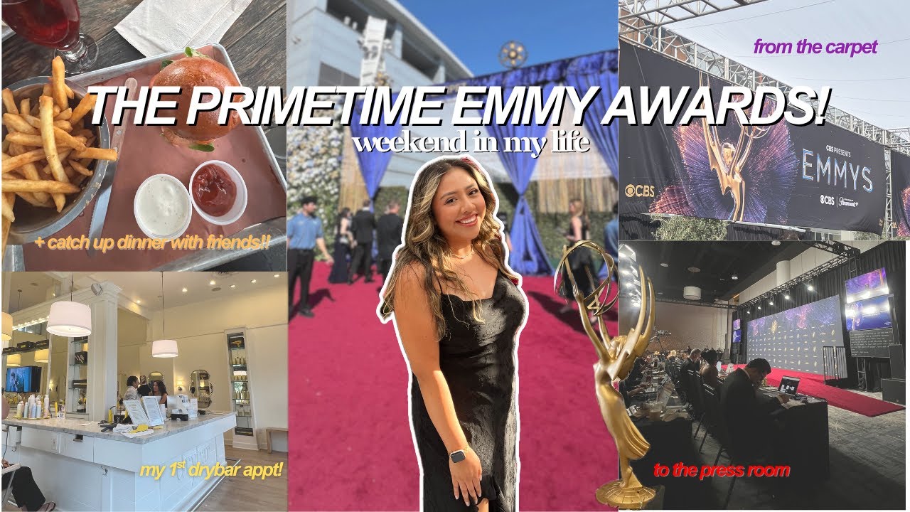 working the primetime emmy's & catching up on life | weekend vlog