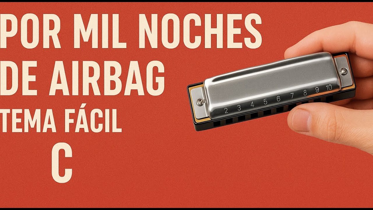 Por Mil Noches ARMONICA C FACIL Tablaturas + Backing track #lunesdediatonica 7