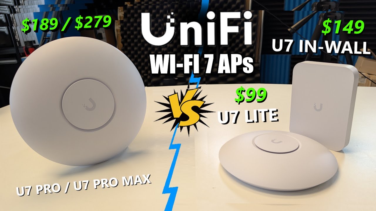 UniFi U7 Lite and U7 In-Wall Review - Better/Worse than a U7 Pro AP?
