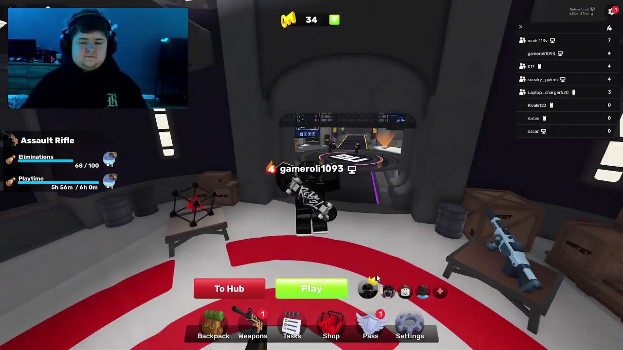 i am playing roblox with friends #roblox #rivals