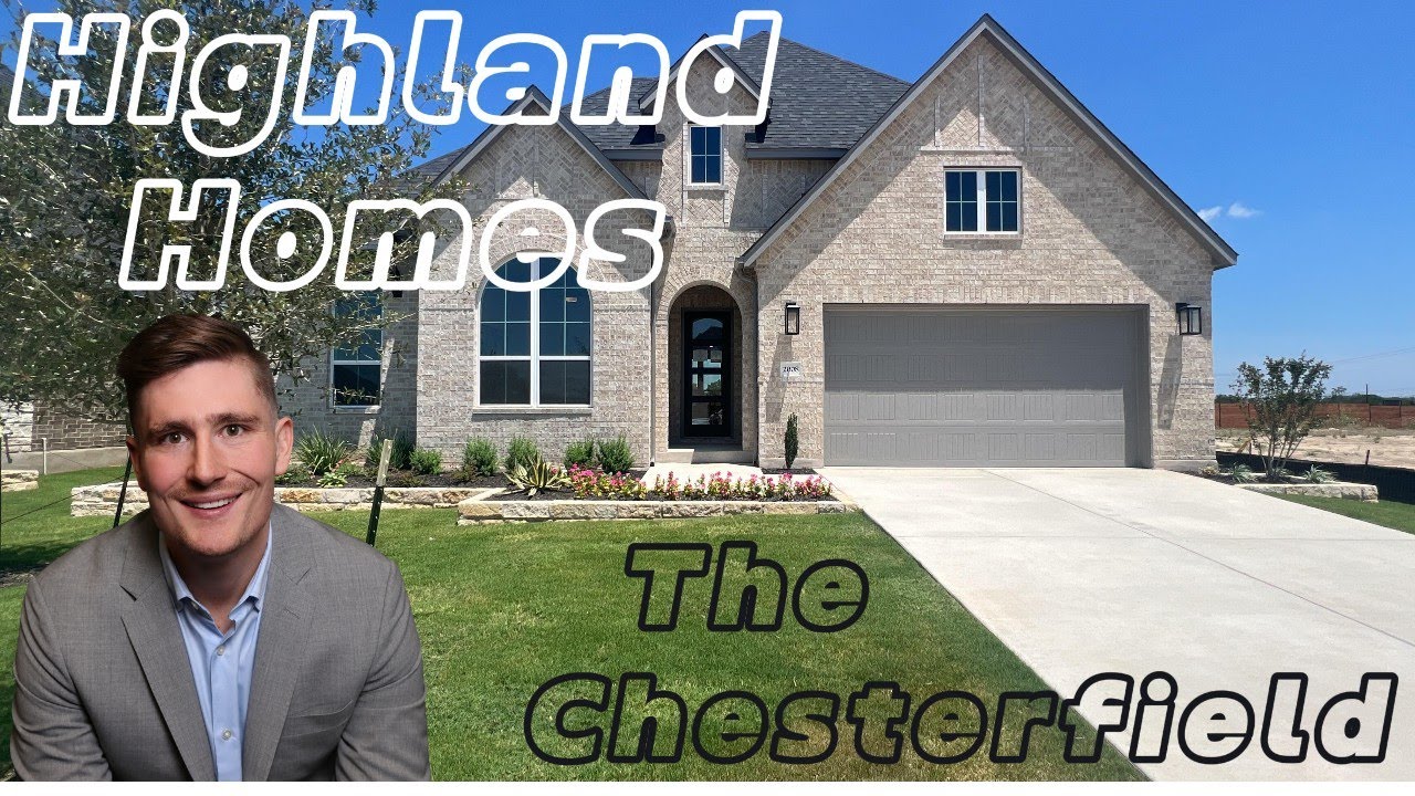 Tour the Chesterfield Floorplan by Highland Homes | Broken Oak | Georgetown TX | 4 Beds | 3.5 Baths