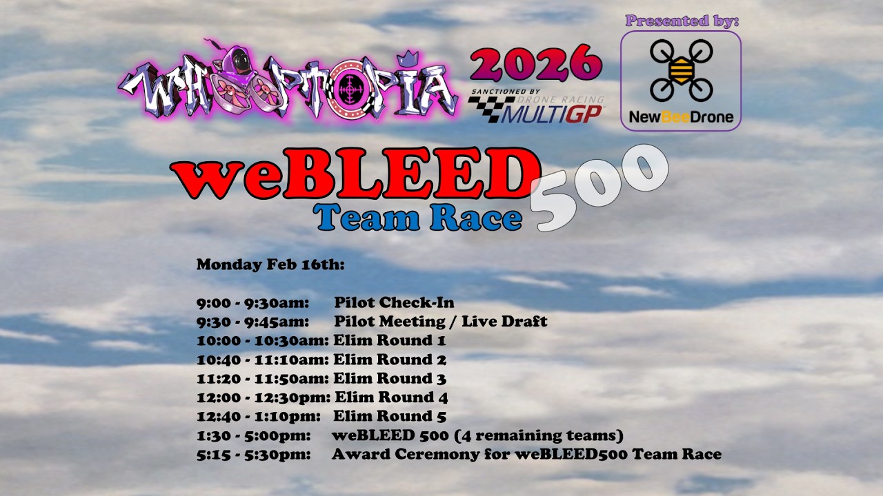 Whooptopia 2026 - weBLEED500 Team Racing