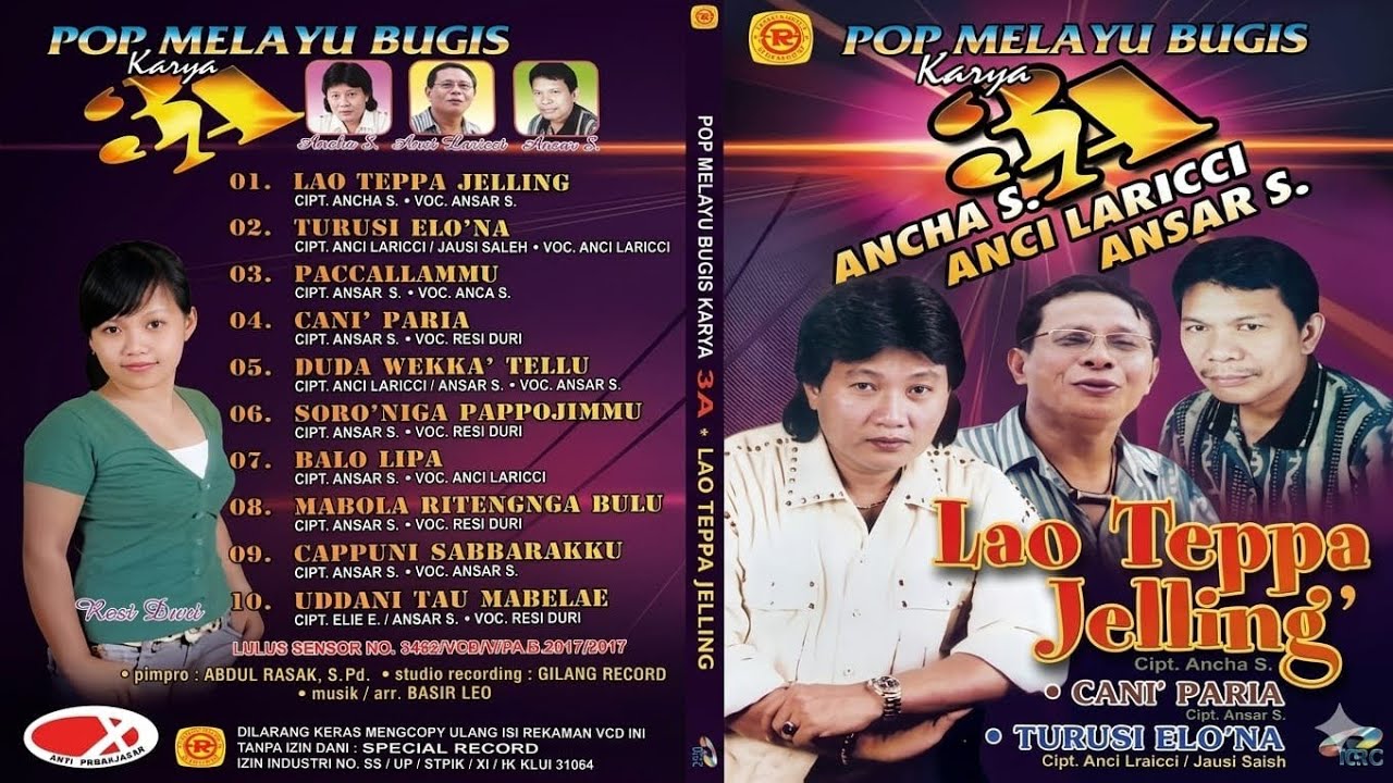 Karaoke Vcd Album Pop Melayu Bugis Karya 3A (Full Album)
