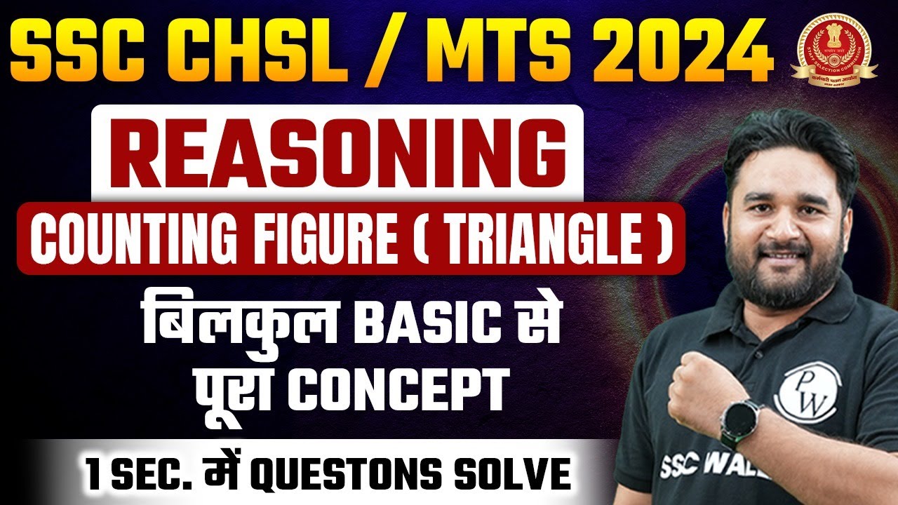 SSC CHSL 2024 | Reasoning Complete Concept + PYQ | SSC MTS 2024 | SSC Reasoning | Sandeep Sir