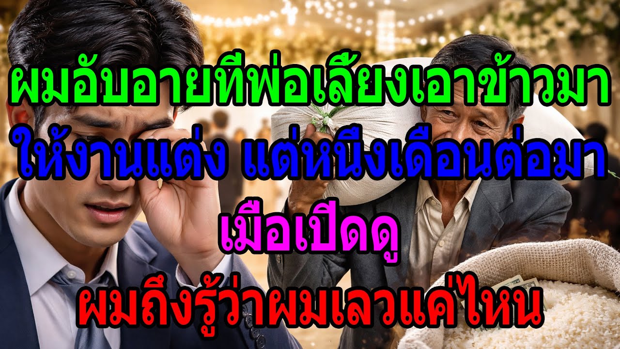 ผมอับอายที่พ่อเลี้ยงเอาข้าวมาให้งานแต่ง แต่เดือนต่อมาพอเปิดดู ผมรู้ว่าผมเลวแค่ไหน