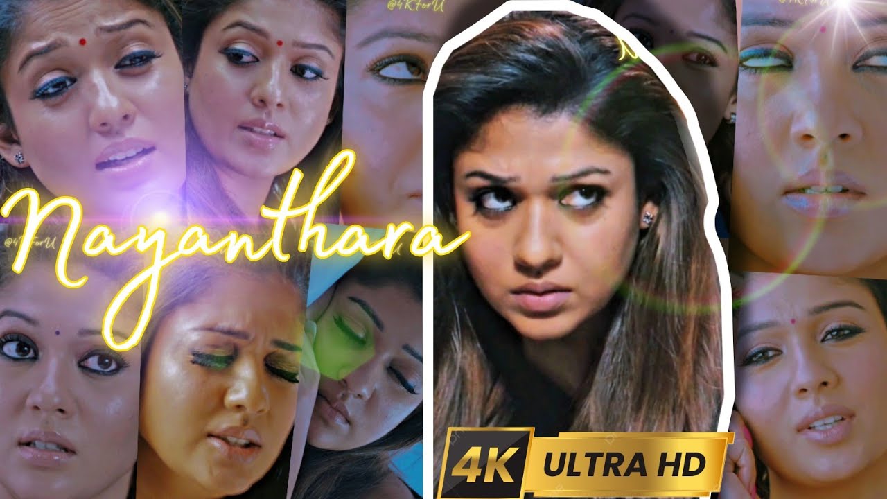 Nayanthara Raja Rani Movie Face Closeup 4K Full Hd compilation