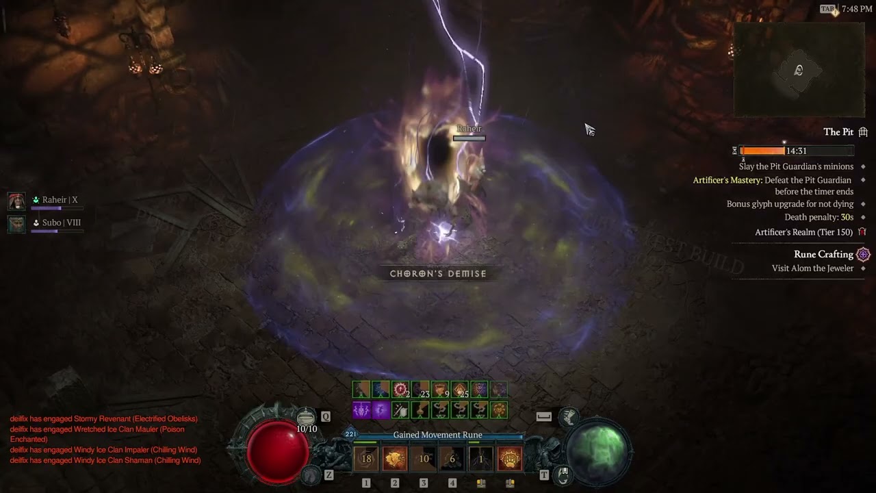 p150 1.16 clear - cataclysm druid dream - Diablo 4 Season 7 PTR