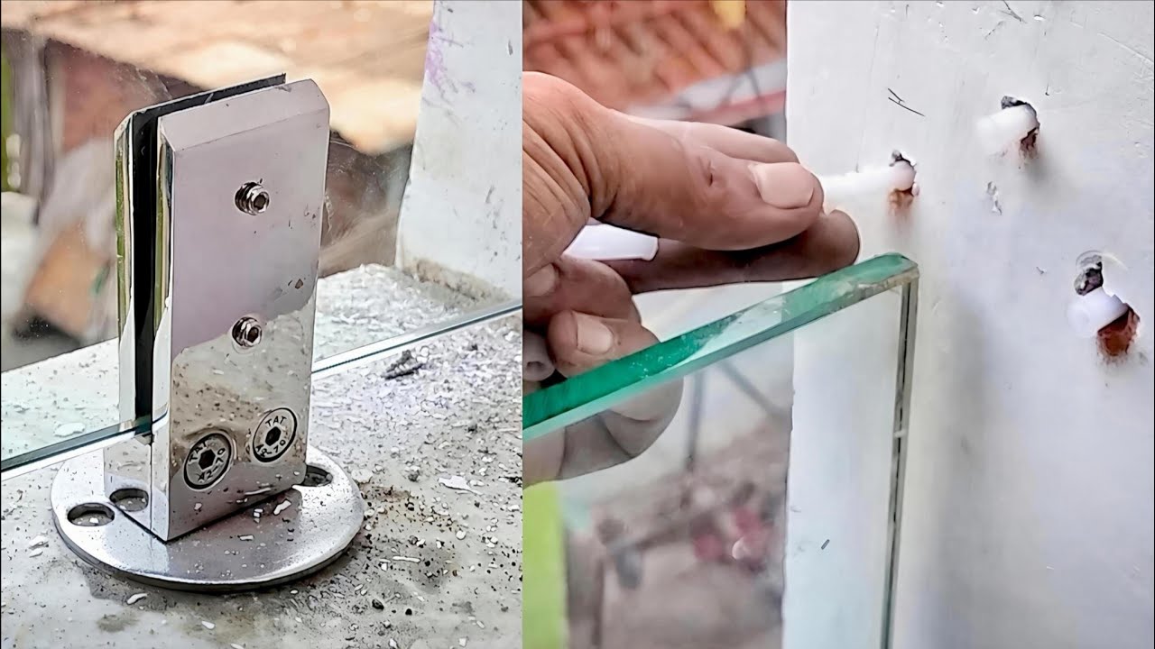 Stainless Steel Glass Railing Installation | Modern Balcony Railing Full Process