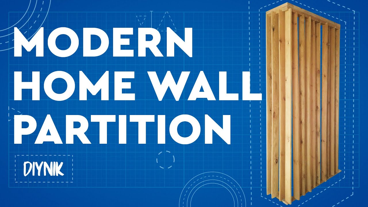 Wooden partition wall design. DIYNik steps for building a wood wall partition